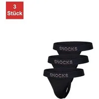 SNOCKS Slip Tanga für Männer Pride Edition (3-St) mit farbigem Bund