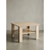 KADIMA DESIGN Couchtisch Couchtisch WL5.833 Sonoma Eiche 60x42x60 cm Design Holztisch mit (Kaffeetisch Stubentisch mit Stauraum, Tisch Wohnzimmer), Ablage, Wohnzimmertisch Coffee Table, Sofatisch Loungetisch Holz