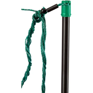 Kerbl Ersatzpfahl PremiumLine + TITAN Netz Doppelspitze schwarz - 27279