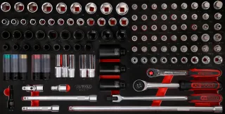 KS Tools 1-2'' Steckschlüssel-Satz in Schaumstoffeinlage, 117-tlg - 813.0117
