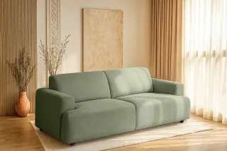 Home affaire 2,5-Sitzer "Linkka, Breite 217 cm" in einem weichen Chenille-Stoff, mit Wellenunterfederung