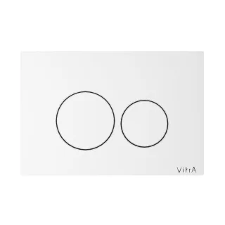 VitrA Origin WC-Betätigungsplatte für 2?Mengen?Spülung Weiß Hochglanz,740-2400 740-2400