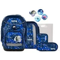 ergobag Schulranzen pack Set (6-tlg., 6-teiliges Set), größenverstellbares Rückensystem