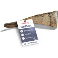 Supravit Kauspielzeug Natürliches Schafhorn Kauspielzeug für Hunde – gesundes Kauhorn