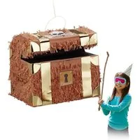 relaxdays Pinata Schatzkiste