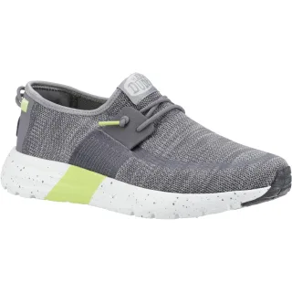 HEYDUDE Sirocco Sport Mode Nylon Herren Heather Grey/Charcoal Turnschuhe