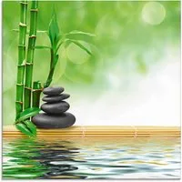 Artland Glasbild Spa Konzept Zen Basaltsteine, Zen (1 St), in verschiedenen Größen