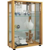VCM Standvitrine Glas Stand Vitrine Sammelvitrine Sintalo Spiegel (1-St) VCM Standvitrine Sintalo 80x60x25 cm Holzwerkstoff, Glas