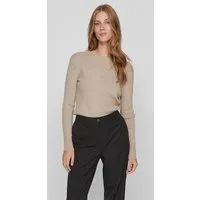 Vila Rundhalspullover VICOMFY O-NECK L/S KNIT TOP/SU - NOOS