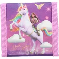 Vadobag Geldbörse Unicorn Academy Portemonnaie Kinder – Lila mit Klettverschluss