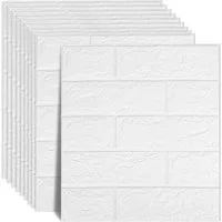 Minicloss 3D-Tapete 10 stück selbstklebende Wandpaneele 35x38 cm, (10 St), DIY Wandtapete, Geeignet für Küche, Bad, Schlafzimmer, Wohnzimmer