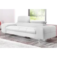 COTTA 2-Sitzer Chef, Big-Sofa mit Kopfteilverstellung, edle Metallkufen
