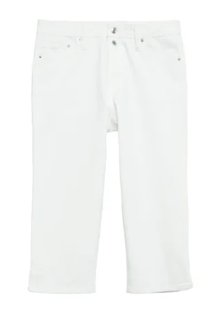 s.Oliver Red Label - Capri-Jeans Betsy : Slim Fit weiß - Gr. - 46