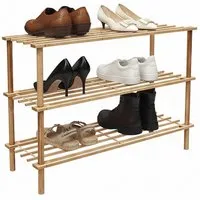 relaxdays Schuhregal aus Bambus, 3