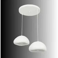 Opviq Pendelleuchte Loval, höhenverstellbar, boho deco, ohne Leuchtmittel, Fiberglas-Schirme,Hängelampe E27,Essplatzbeleuchtung