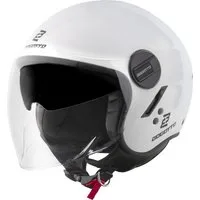 Bogotto Motorradhelm H595-1 SPN Jethelm, herausnehmbares Innenfutter,integriertes Sonnenvisier