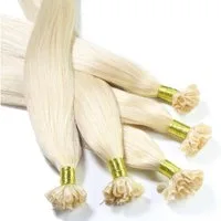 hair2heart Echthaar-Extension Bonding Extensions - glatt #10/0 Hell-Lichtblond 0.5g 40cm
