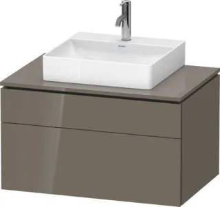 Duravit L-Cube Konsolenwaschtischunterbau wandhängend Flanell Grau Hochglanz 820x550x482 mm - LC4880 LC4880089890000