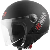 FC-Moto Motorradhelm Square-RS Jethelm, herausnehmbares Innenfutter