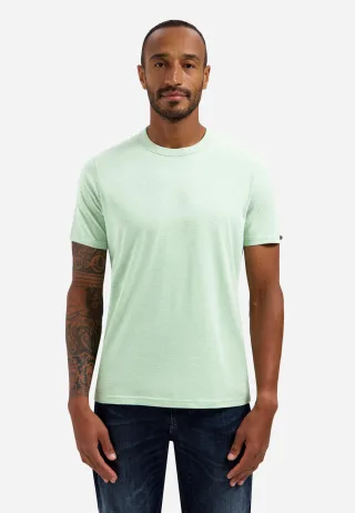 No Excess - T-Shirt Crewneck Melange green - Gr. - XXL