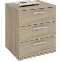 CARO-Möbel Nachtkommode MARIELLA, Nachttisch Nachtschrank für Boxspringbett Kommode Konsole Beistell 3 S