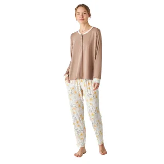 Bedruckter Langarm-Pyjama für Damen JJBEP1301