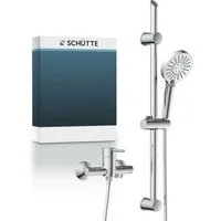 Schütte Duschsystem SAMANA, Höhe 23,5 cm, 3 Strahlart(en), wassersparend, Antikalk, 3-fach verstellbar, Wasserstoppfunktion