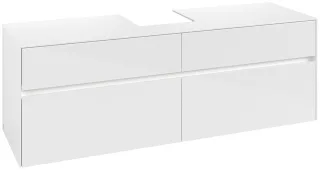 Villeroy & Boch Waschtischunterschrank Collaro C104B0 1600x548x500mm mit Beleuchtung Glossy White C104B0DH