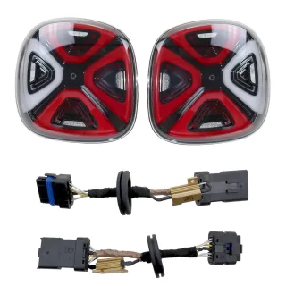 Original Kufatec Set LED Facelift Rückleuchten + Adapter Kabel für Smart 453