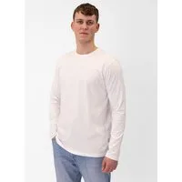 Jako Langarmshirt Organic (Freizeit, Bio-Baumwolle) weiss Herren