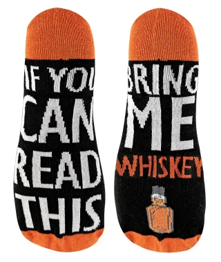 Wenn du diese Socken lesen kannst, bring mir Whiskey-Socken