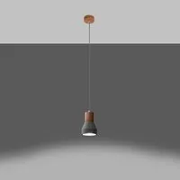 famlights Pendelleuchte famlights, Pendelleuchte Pixie in Grau und Natur-hell E27