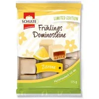 Schulte Schokolade, Schulte Feingebäck Frühlings Dominosteine Zitrone Limited 175g