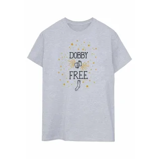 Harry Potter - "Dobby Is Free" T-Shirt für Herren (Grau)