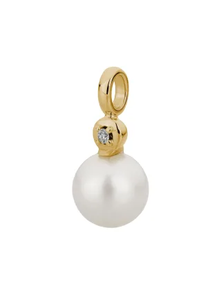 Lyomi Anhänger 585/- Gelbgold Perle 1 synth. Diam. 0,02 ct.