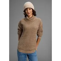 Laura Scott Rollkragenpullover Winterpullover im lässigen Fit mit Waffelstruktur - NEUE KOLLEKTION