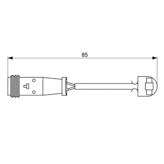 Bosch Warnkontakt f?r Bremsbel?ge Mercedes Sprinter VW Crafter 2,0