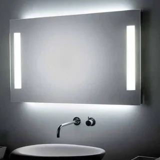 KOH-I-NOOR PL Spiegel mit Raumbeleuchtung und Spiegelbeleuchtung, B: 70 cm, H: 90 cm