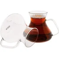 Mulex Teeglas mit Henkel 6-teilig - 200 ml, hitzebeständig, 6-tlg., Glas, Hitzebeständiges Glas, 200 ml