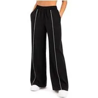 Smilodox Jogginghose Veyt Damen, Sweatpants aus Baumwolle, Sporthose Loose Fit Wide Leg, Verstellbarer Tunnelzug, Langer Schnitt, für Sport & Alltag