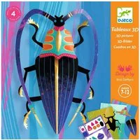 DJECO Kreativset Papierkunst 3D: Käfer Kreativset für Kinder