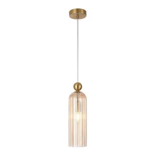Kosilum Hängeleuchte, Gold, Glas, 10x35x160 cm, Lampen & Leuchten, Innenbeleuchtung, Hängelampen, Pendelleuchten