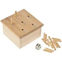 matches21 HOME & HOBBY Würfelspiel Holz Bausatz ab 11 Jahren Holzbaukasten