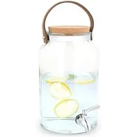 Navaris Getränkespender Navaris Getränkespender 5,6L Glas mit Edelstahlhahn