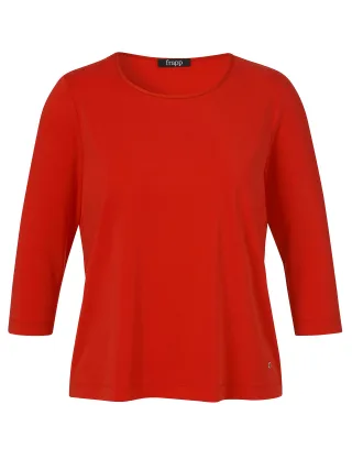 Frapp - T-Shirt Rundhals 3/4 Arm red - Gr. - 46