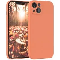 EAZY CASE Handyhülle für Apple iPhone 13 Hülle Silikon 6,1 Zoll, Schutzhülle mit Kameraschutz telefonhülle elastisch bumper tpu Orange