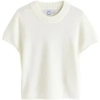 Next Strickpullover Transparentes, gestricktes Kurzarm-T-Shirt (1-tlg)