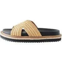 Next Forever Comfort® Bast-Pantoletten mit dicker Sohle Pantolette (1-tlg)