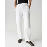 OPUS PANTS Relax-fit-Jeans MARI SHARP mit Powerstretch Mid Rise Markante Teilungsnähte als Designakzent