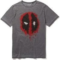 Recovered T-Shirt Marvel Deadpool Icon Paint Logo Mid Grey (1-tlg) mit coolem Marvel-Print